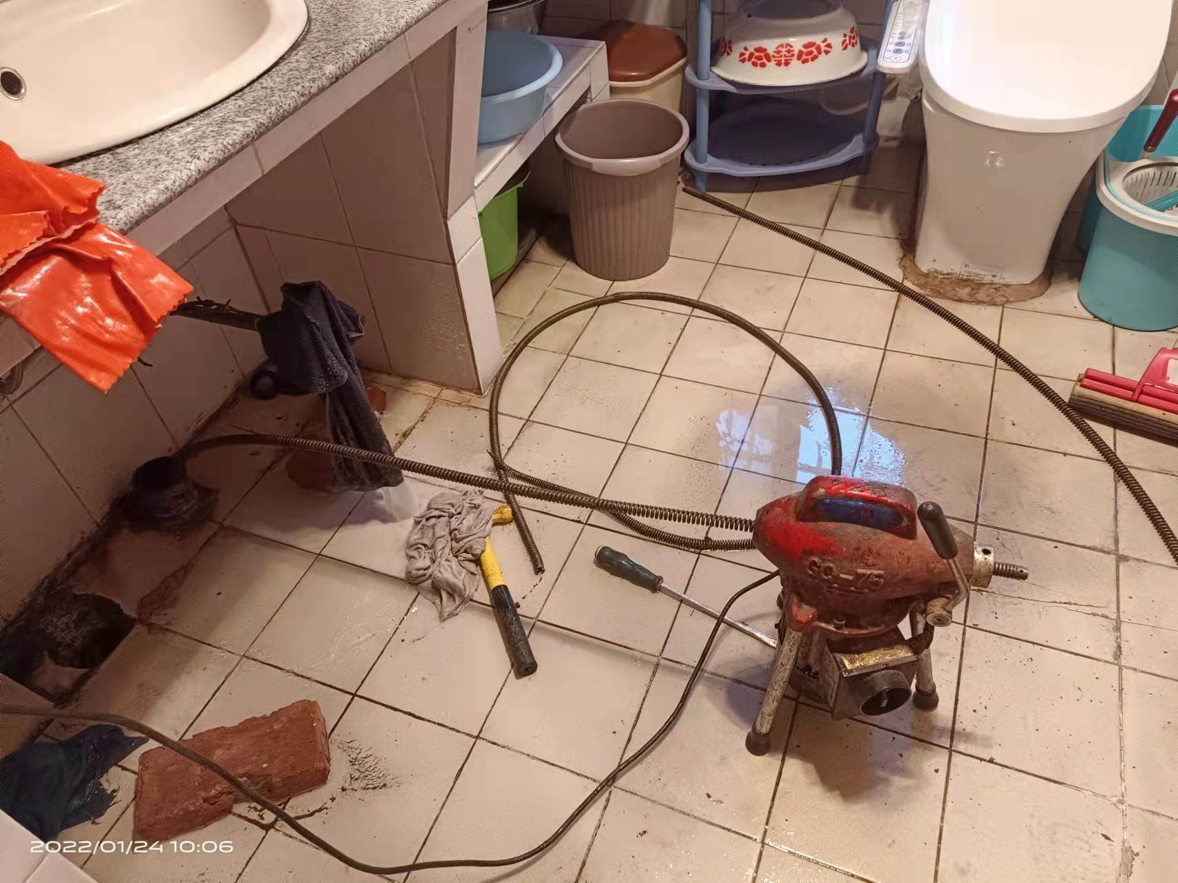 顺平疏通厨房下水道，地漏疏通